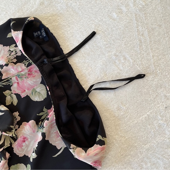 Chaps Pink Floral Midi Skirt with Ruffles Women’s Size 10 - Picture 6 of 10